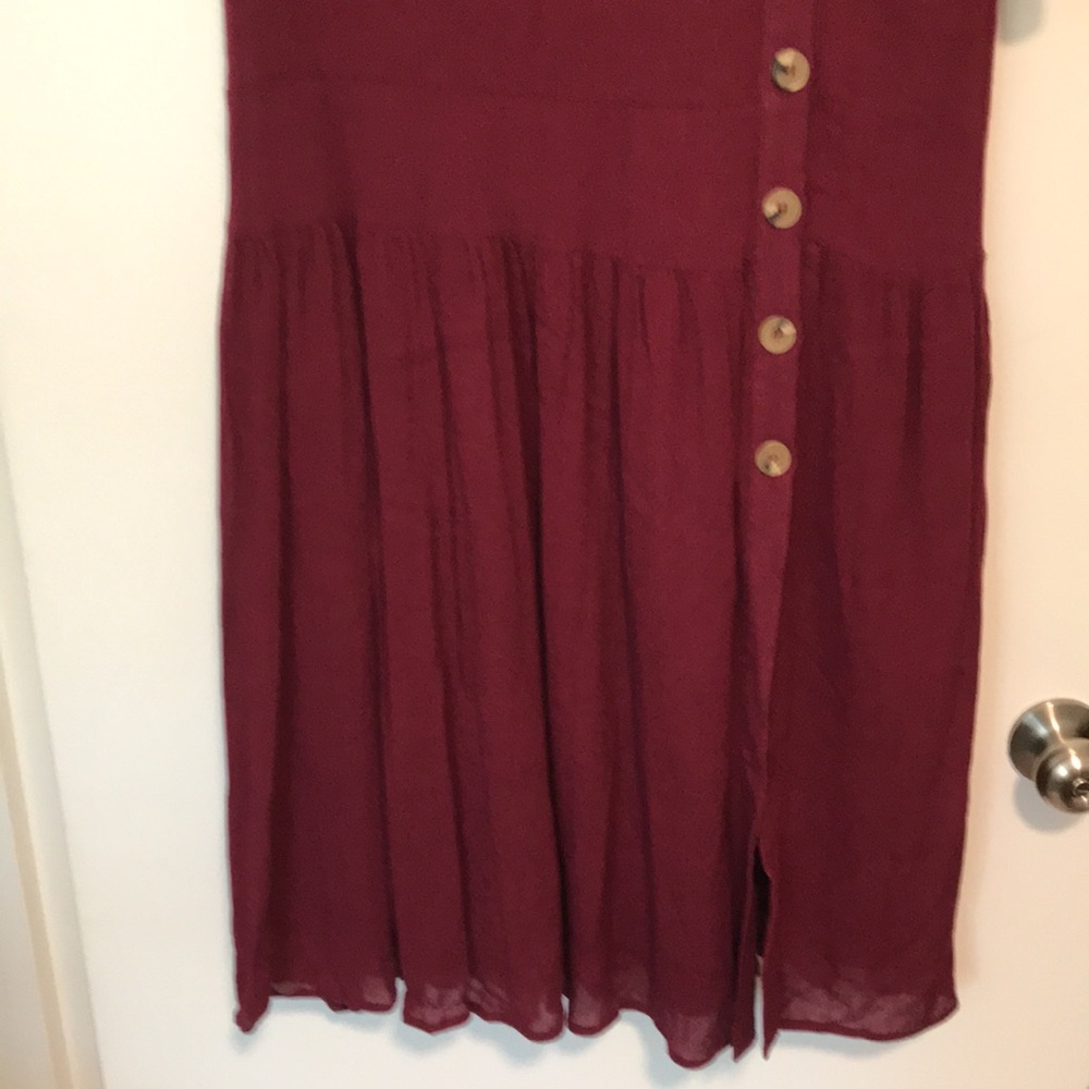 NEW Brickyard Buffalo Burgundy Dress. Medium - Picture 3 of 7